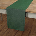 Solino Home 100% Pure Linen Table Runner Green Long, Athena 14 x 120 in | Table by SolinoHome