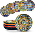 vancasso 32 Oz Pasta Bowls Set of 6, Ceramic Bohemian Soup Salad Bowls | by vancasso