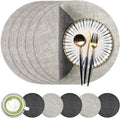 Fyvva Placemats Set of 6, Stain & Scratch Resistant, by Fyvva