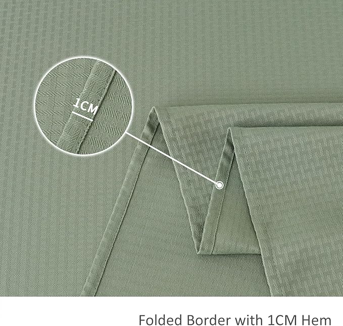 maxmill Tablecloth Weaved Texture Stain Resistant Waterproof, Wrinkle Resistant Washable Table Cloth, Fabric Table Cover for Dining Room, Indoor Outdoor Use, Rectangle 60 x 120 Inch, Sage Green