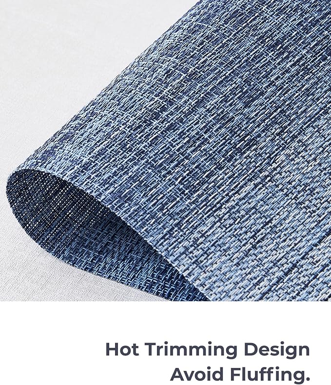 Leetaltree Gradient Blue Woven Placemats Set of 24 - Image 7