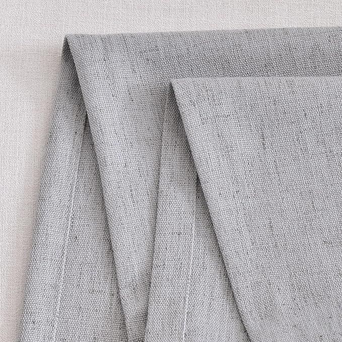 Wracra Linen Table Runner, Burlap Sliver Grey Table Runners 48 Inches Long | - Image 3