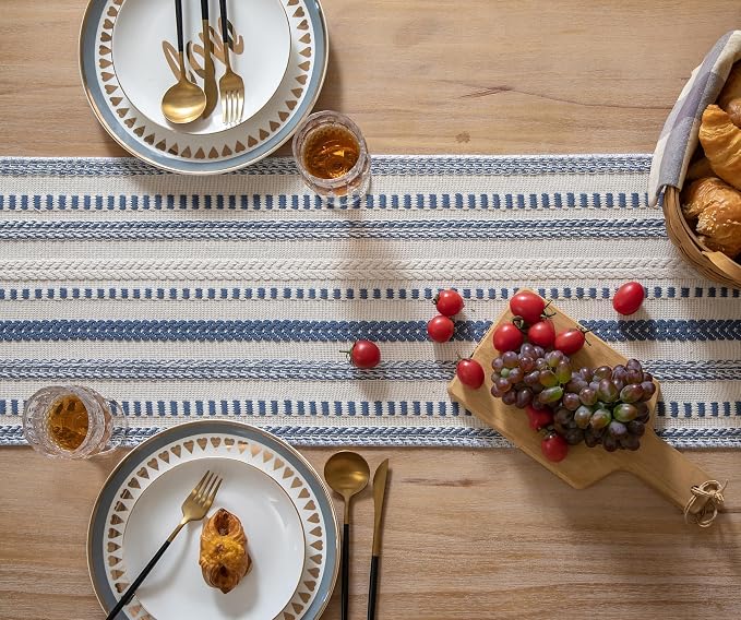 Caflife Boho Table Runner 60 Inchs Long, Dining Room Home Decor - Image 3