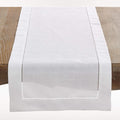 SARO LIFESTYLE Hemstitched Border Table Runner by SaroLifestyle