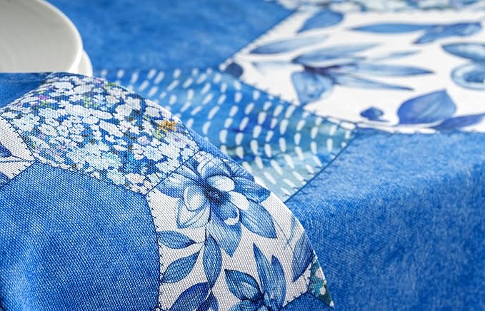 Maison d' Hermine Cloth Napkins Set of 4 100% Cotton Everyday Reusable Square Napkins Cloth Washable Dinner Party Wedding Restaurant Valentines Day Decorations Spring/Summer (Summer Blues, 20" x 20")