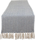 DII Woven Basic Tabletop Collection Chevron Table Runner, French Blue by DII