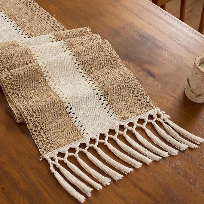 Baccessor Boho Macrame Table Runner by Baccessor