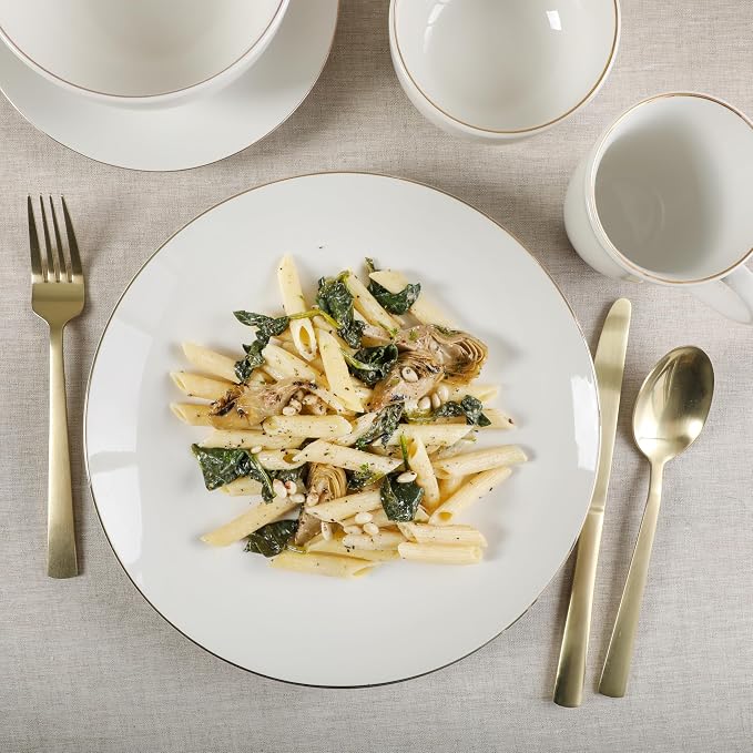 Gibson Home Ogalla 30 Piece Plates, & Mugs Dinnerware Set - Image 4