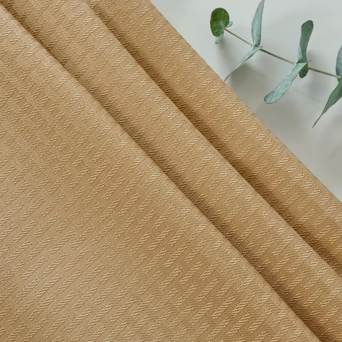 maxmill Tablecloth Weaved Texture Stain Resistant Waterproof, Wrinkle Resistant Washable Table Cloth, Fabric Table Cover for Dining Room, Indoor Outdoor Use, Rectangle 70 x 120 Inch, Beige