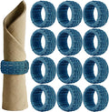 Artisan Cane Napkin Rings Set of 12, Earthy Woven Dinner Napkin Holders by ALPHALivingHOME