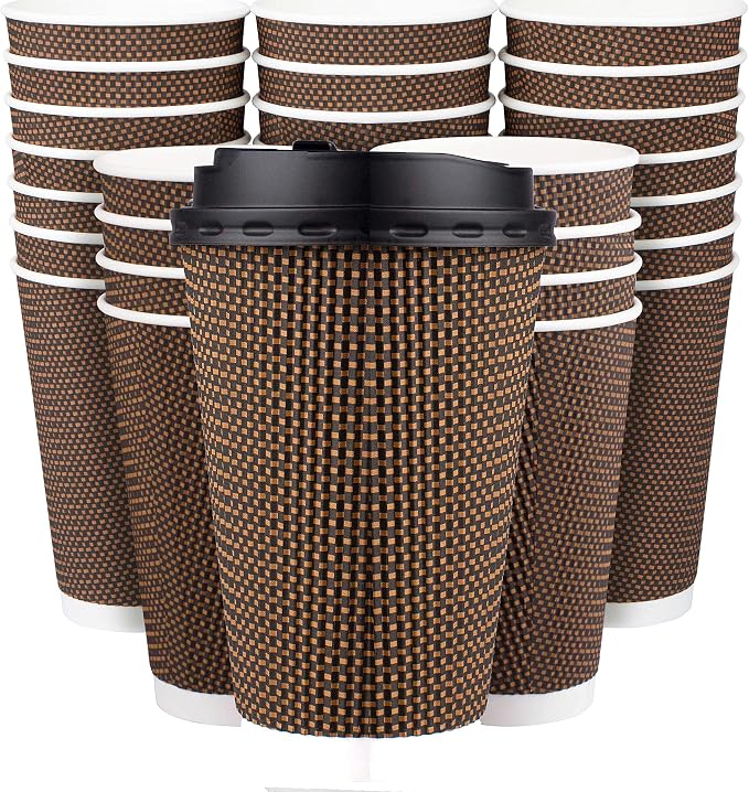 Promora Brown Disposable Coffee Cups by Promora