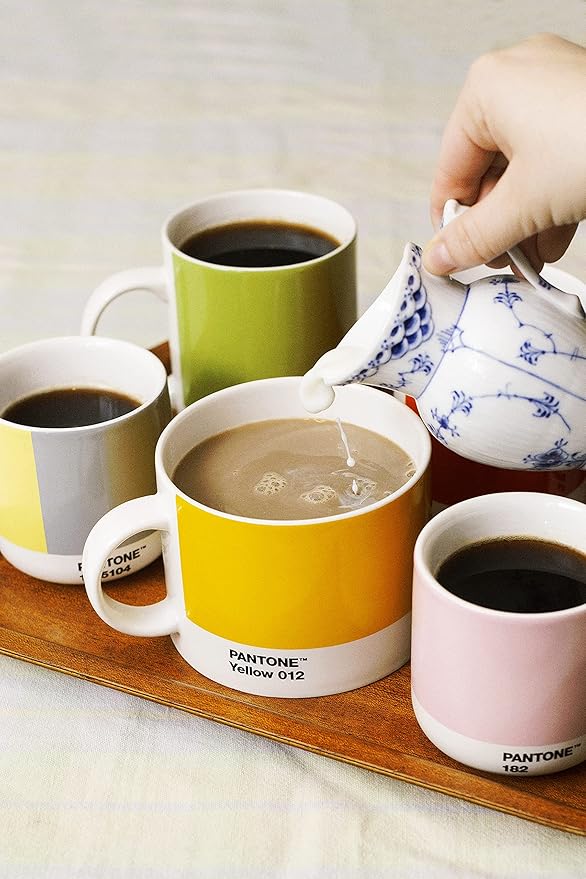 Copenhagen Design Pantone Cortado Cup - Insulated, Double Wall Coffee Cup/Mug - Porcelain - 6.4oz, Light Pink 182
