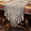 Loom and Mill Luxury Jacquard Damask Table Runner 108 Inches Long, 13x108 in by LoomandMill