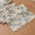 French Pastoral Farmhouse Table Runners, 13x72 Inch Black | 100% Organic Cotton by Unknown