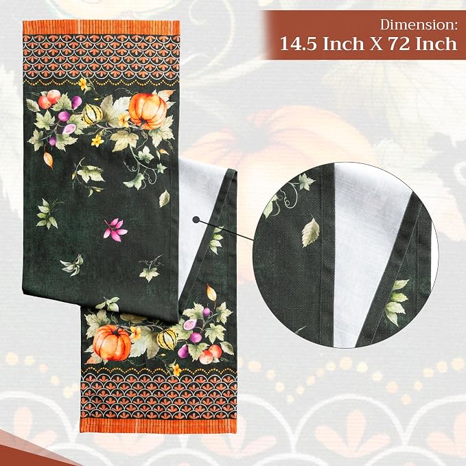 Maison d' Hermine Table Runner 100% Cotton 14.50" x 72" | Table Runners 72 - Image 4