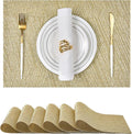 Leetaltree Gold Placemats Set of 6 by Leetaltree-ArtatEveryTable