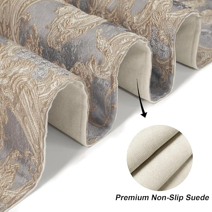 Loom and Mill Luxury Jacquard Damask Table Runner 60 Inches Long, 13x60 inch - Image 4