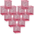 Segarty Pen Cup, 12 Pack Square Dark Pink Pen Holder by Segarty
