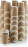 NYHI 12 oz Ripple Insulated Coffee Cups – Kraft Disposable Paper Coffee Cups by NYHI