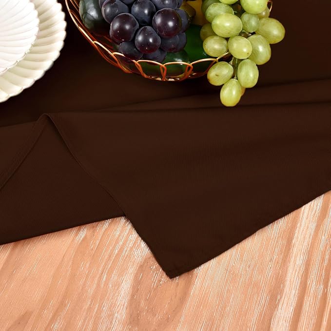 MEANMOY Brown Table Runner 108 Inches Long Waterproof Table Runners | Washable - Image 5