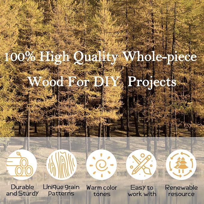 60 PCS Unfinished Wood Coasters, Solid Wooden Blanks - Image 4