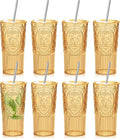 8 Set 20oz Vintage Plastic Tumbler by Unknown