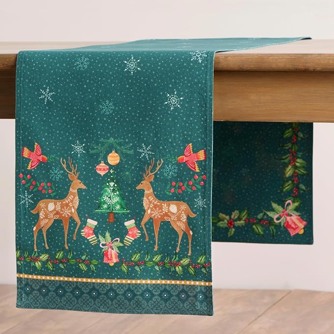 Maison d' Hermine Table Runner 100% Cotton 14.50" x 72" | Table Runners 72 - Image 8