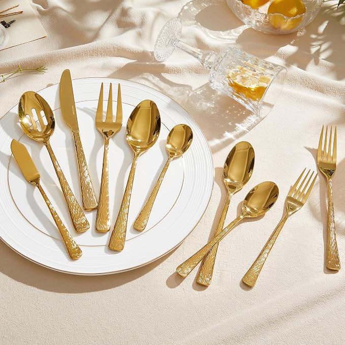 45 Piece Gold Silverware Set - Image 3