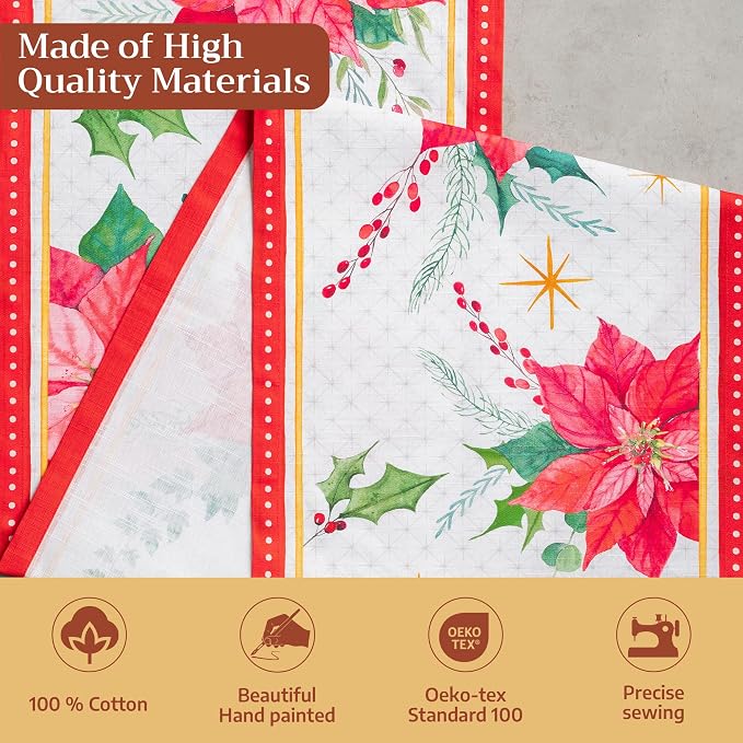 Maison d' Hermine Table Runner 100% Cotton 14.50" x 72" | Table Runners 72 - Image 3