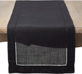 SARO LIFESTYLE Hemstitched Border Table Runner by SaroLifestyle
