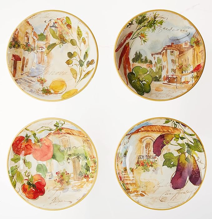 Certified International Piazzette 9.25" Soup/Pasta Bowls by CERTIFIEDINTERNATIONAL