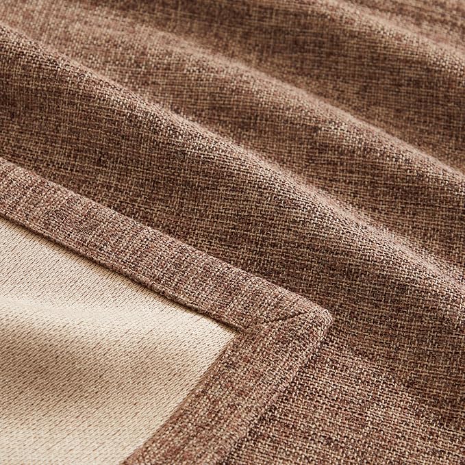 Burlap Style Farmhouse Table Runner, 14x48 Inches Brown | Thick Durable Fabric - Image 6