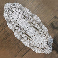 Phantomon Oval Lace Table Runner Doilies Floral Table Scarf Furniture Cloth by Phantomon