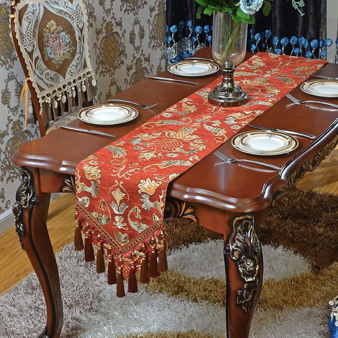Extra Luxury Velvet Blue Table Runner 120 Inches Long - Image 2