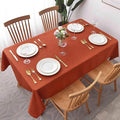 maxmill Jacquard Table Cloth Swirl Design Water Resistant Wrinkle Resistance Heavy Weight Soft Tablecloth for Fall Harvest Thanksgiving Dining Tabletop Halloween Decoration Oblong 60 x 140 Inch Rust