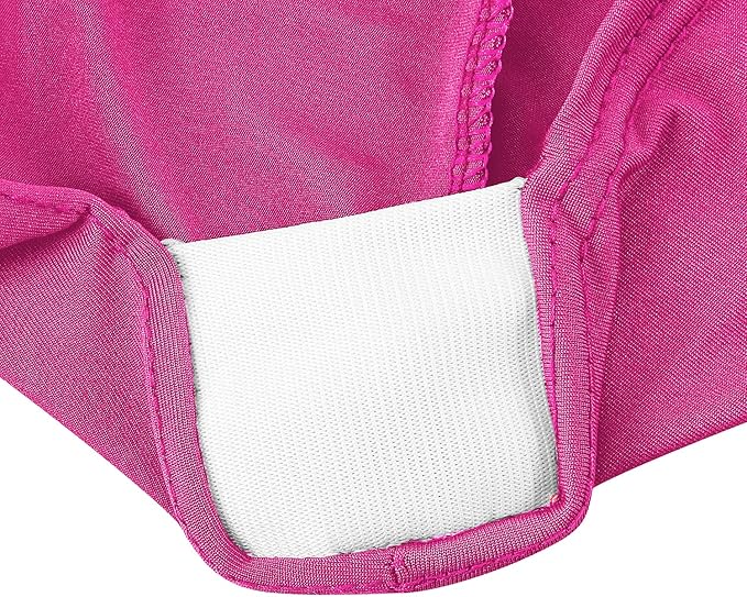 LZY Spandex Table Covers 6 Feet, Stretch/Fitted Table Covers for 6 Feet Folding Table, Rectangular Spandex Table Cloths for Wedding Party or Event (6FT-2PCS, Fuchsia)