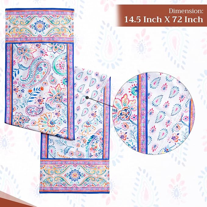 Maison d' Hermine Table Runner 100% Cotton 14.50" x 72" | Table Runners 72 - Image 4