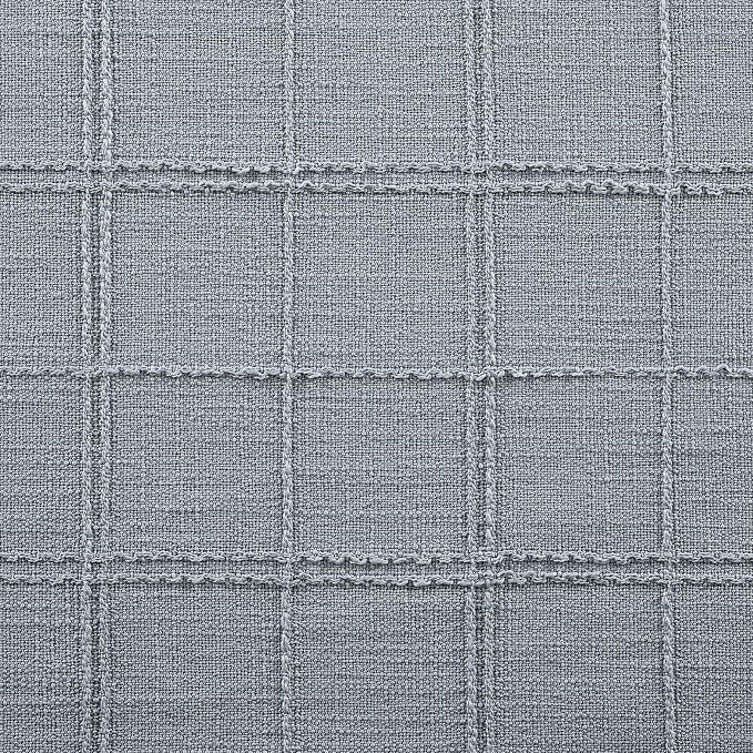 Linen Checked Farmhouse Table Runner, 13x108 Inches Chambray | Raised Grid - Image 6