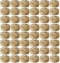 WINGFISH Woven Napkin Rings Set of 50 Farmhouse Burlap Jute Napkin Rings Bulk by Unknown