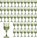 7OZ Plastic Wine Glasses, Reusable Vintage Goblets Unbreakable Drinking Glasses by Unknown