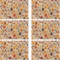 Fall Plastic Placemats, Halloween Thanksgiving Vinyl Placemats 12x18 Inch Waterproof Non-Slip Washable Table Mats for Kitchen Dining Party Table Decor,Set of 6