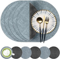 Fyvva Placemats Set of 6, Stain & Scratch Resistant, by Fyvva