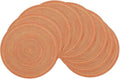 SHACOS Round Braided Placemats Set of 8 Fall Place Mats Washable Polyester 15 by SHACOS