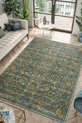 Keen Home Design 3x5 Rug - Machine Washable Entry Rug with Non-Slip Backing, Ideal for Enteryway, Kitchen, Bathroom, Laundry Room - Vintage, Easy Clean, Durable, Low Pile Rug - (3' x 5')