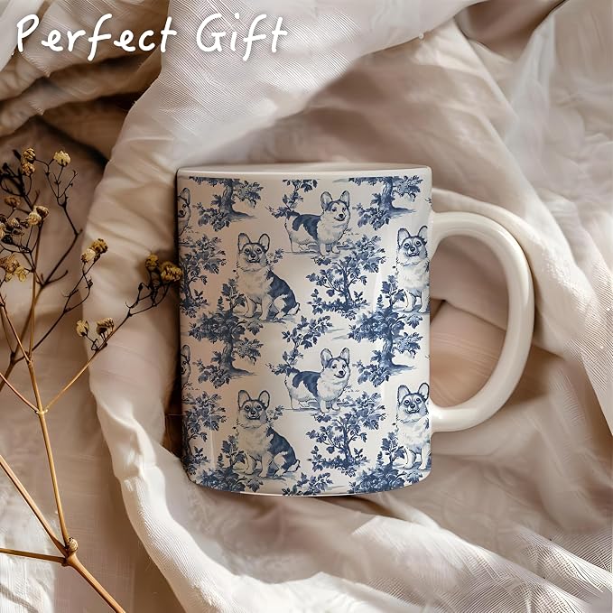 Chinoiserie Corgi Mug, Corgi Gifts - Image 5