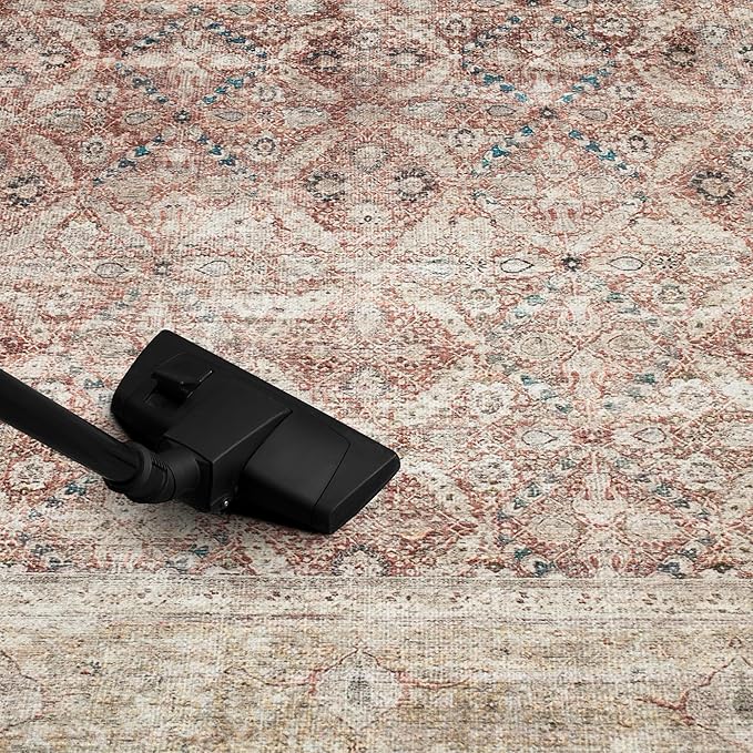 Keen Home Design 3x5 Rug - Machine Washable Entry Rug with Non-Slip Backing, Ideal for Enteryway, Kitchen, Bathroom, Laundry Room - Vintage, Easy Clean, Durable, Low Pile - (3' x 5')