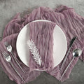 Efavormart 5 Pack 24"x19" Violet Amethyst Matte Gauze Cheesecloth Napkins by efavormart