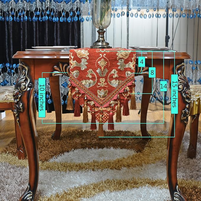 Extra Luxury Velvet Blue Table Runner 120 Inches Long - Image 3