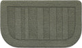 BEQHAUSE 30x18 Inch Kitchen Rug Mat Durable Kitchen Rugs Non-Slip Washable Absorbent Kitchen Mats for Floor Dirt-Resistant Semicircular Kitchen Mat (Green)