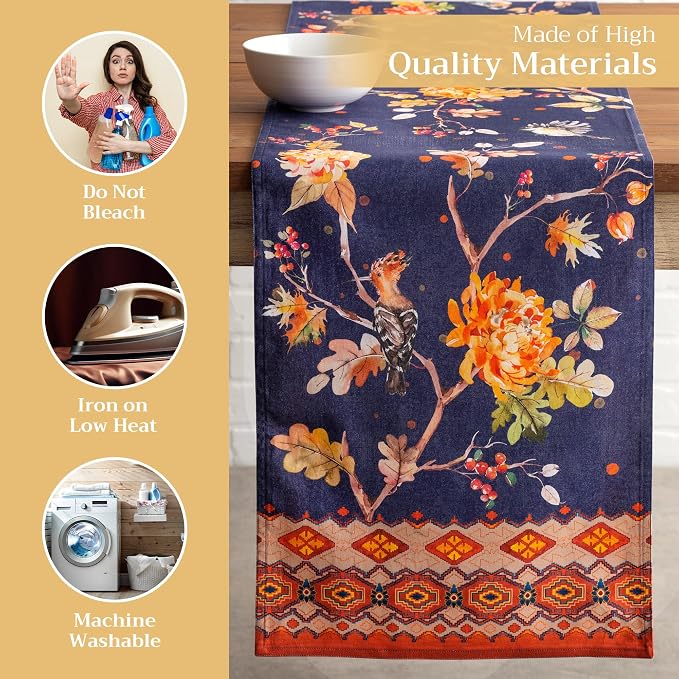 Maison d' Hermine Table Runner 100% Cotton 14.50" x 72" | Table Runners 72 - Image 3